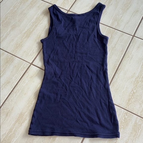 BodyBleu Navy Ribbed Tank Small - Picture 4 of 4